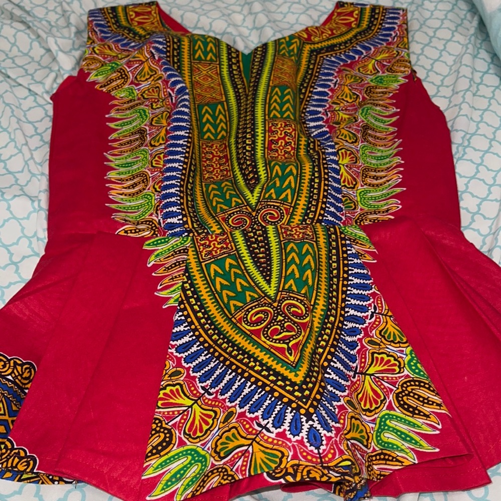 Beautiful African peplum top